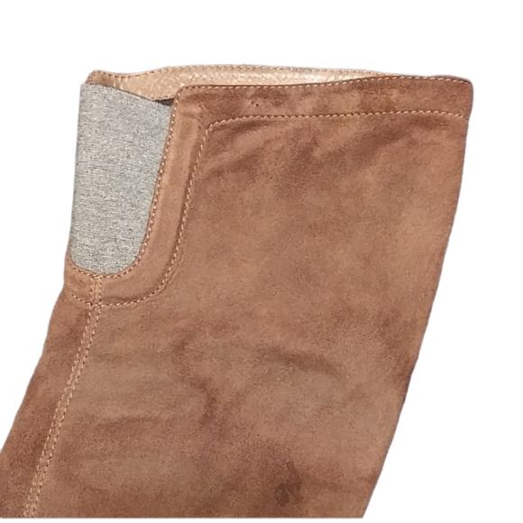 Brunello Cucinelli Tall Leather/Suede Riding Boots - Picture 4 of 10